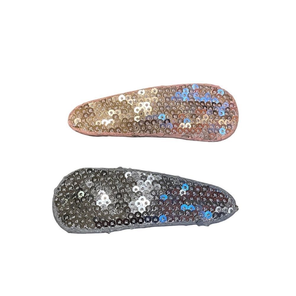 INC INTERNATIONAL CONCEPTS 2-Pc. Silver-Tone Sequin Hair Barrette Set